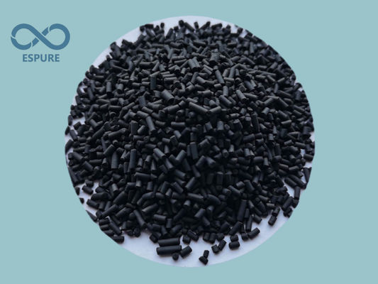 Harga yang bagus 600mg/g Pellet Silinder Hitam Karbon Aktif 4mm Berbasis Batubara on line